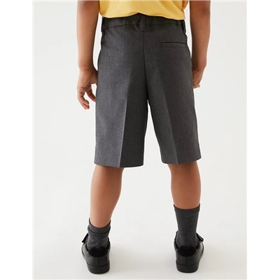2pk Boys' Front Pleat School Shorts (2-14 Yrs)