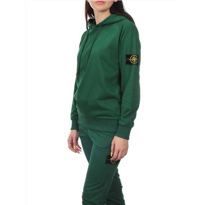 E102 GREEN Костюм спортивный женский (хлопок 90%, полиэстер 10%)