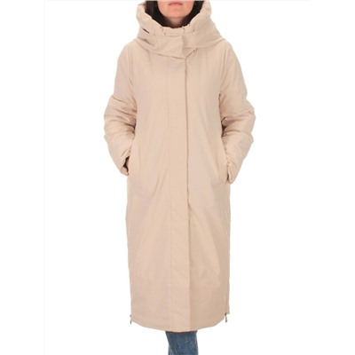 22377 BEIGE Пальто зимнее женское облегченное (150 гр. холлофайбера)