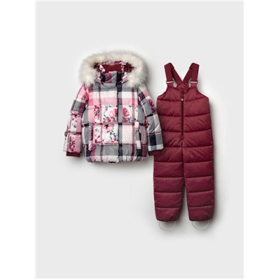 Комплект зимний для девочки: куртка, полукомбинезон