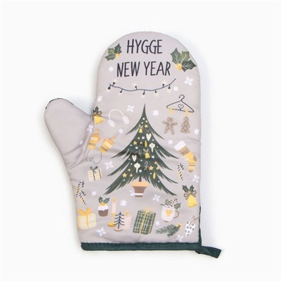 Набор новогодний новогодний подарочный "Hygge" варежка-прихватка, лопатка силикон