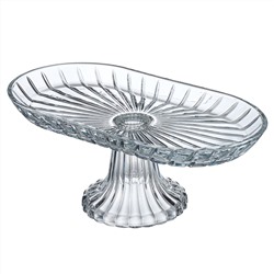 БЛЮДО НА НОЖКЕ ОВАЛЬНОЕ 28*14*12 СМ