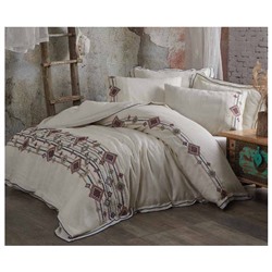 2 сп. Евро Комплект Постельного Белья Cotton Saten Vega XL - EcoCotton