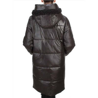 21-982 BLACK Куртка зимняя женская AIKESDFRS (200 гр. холлофайбера)