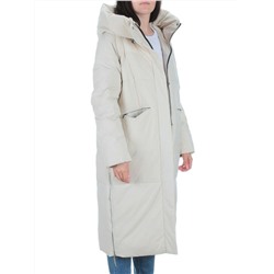 22373 BEIGE Пальто зимнее женское облегченное (150 гр. холлофайбера)