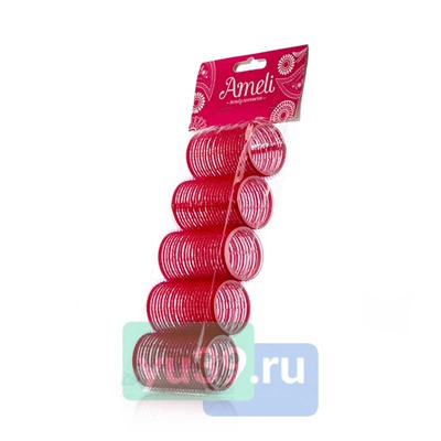Бигуди-липучки Ameli 3,2 x 6,3 см., 5 шт.