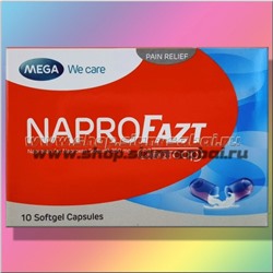 NaproFazt 10 капсул Mega WeCare для поддержки при болях и воспалениях