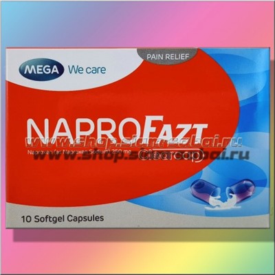 NaproFazt 10 капсул Mega WeCare для поддержки при болях и воспалениях