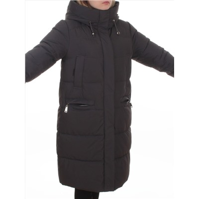 2129 DK. GRAY Пальто зимнее женское (200 гр. холлофайбер)