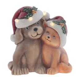 GAEM Фигурка декоративная с подсветкой "Собачки"(3хААА, н/п), L39 W23 H38.5 см