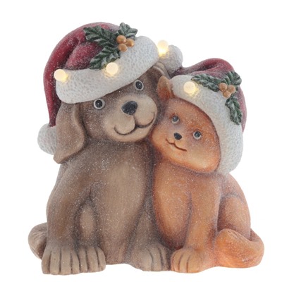 GAEM Фигурка декоративная с подсветкой "Собачки"(3хААА, н/п), L39 W23 H38.5 см