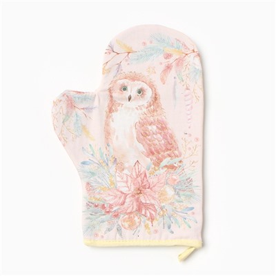 Набор кухонный «Сказочные звери» варежка-прихватка 20×28 см, прихватка 19×19 см,100% хлопок