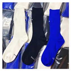 Cotton design sports colored knee socks for men and women, ethnic style, with embroidery