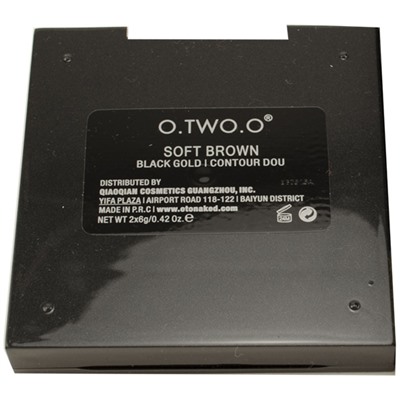 Пудра O.TWO.O Naked Black Gold Contour Duo Soft Brown №1 2*6 g