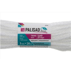 Шнур бельевой полипропиленовый с сердечником, 3 мм, L 20 м, белый, Home Palisad