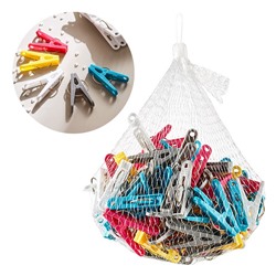 Набор бельевых прищепок 100 шт. РАЗНОЦВЕТНЫЕ