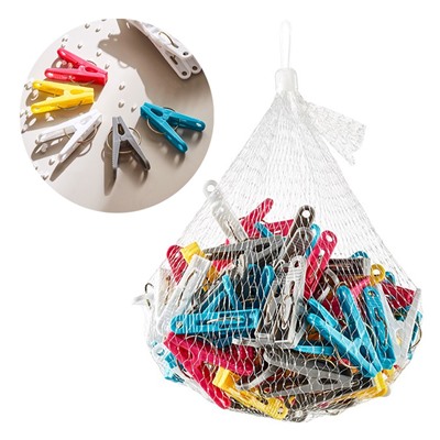 Набор бельевых прищепок 100 шт. РАЗНОЦВЕТНЫЕ