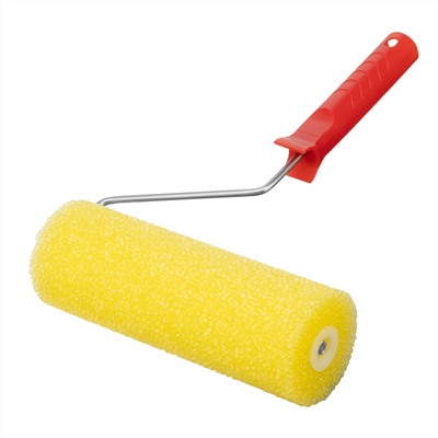 Валик "Структурный" поролоновый с ручкой, "гладкий", 230 мм, D 80 мм, D ручки 6 мм MTX