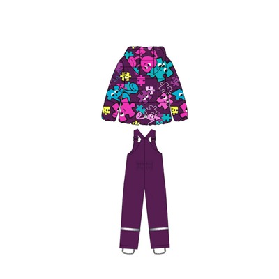 Комплект зимний для девочки: куртка, полукомбинезон