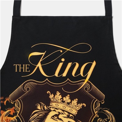 Фартук Этель The King of the kitchen 73×71 см, 100% хлопок, саржа 190 г/м²