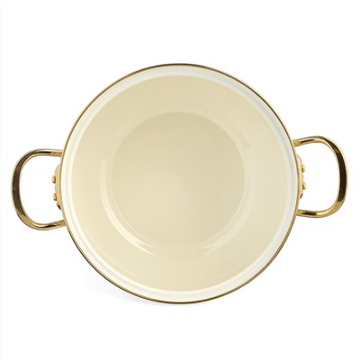 КАСТРЮЛЯ ЭМАЛИРОВАННАЯ AGNESS СО СТЕКЛЯННОЙ КРЫШКОЙ СЕРИЯ "CELEBRATION", 3.6 Л, 22*13 СМ