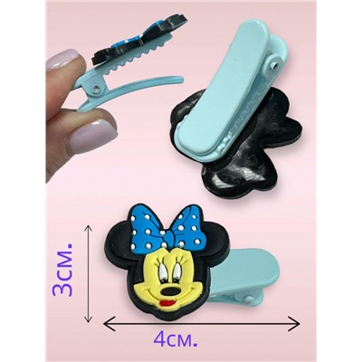 Заколка для волос детская "Уточка Мики" 10 шт (5 пар) ТК3