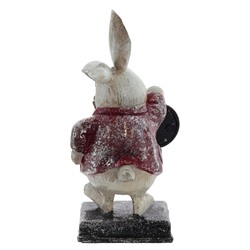 GAEM Фигурка декоративная "Кролик" с часами (LR44x1), L13 W13 H28 см