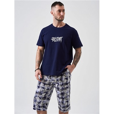 Мужской комплект "Рестарт" (бриджи) 2449-К / Синий