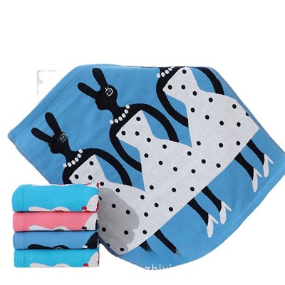 Zhiyang towel New beauty rabbit gauze square towel Korea Soft absorbent kitchen hand wipe towel factory price wholesale