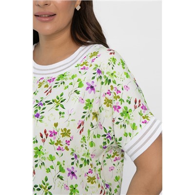 Блуза Лаванда (молочная) Б13818-1М