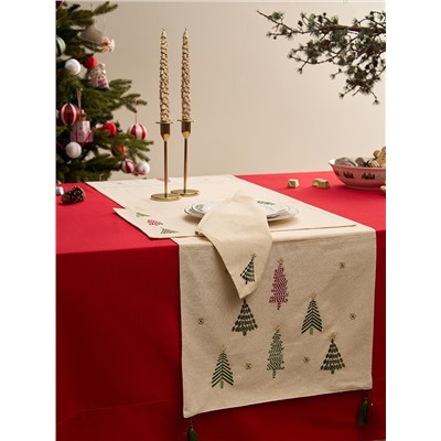 Дорожка на стол Frozen pines из коллекции New Year Essential, 45х150 см