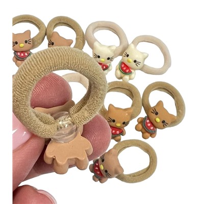 Резинки детские для волос (котята) 2 шт РД16 тип 1