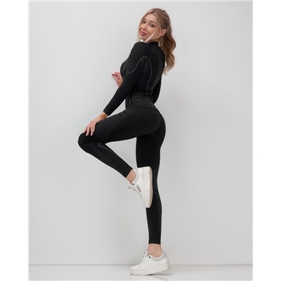 Термо леггинсы женский серого цвета 002120Sr