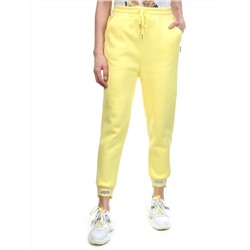 05 YELLOW Брюки спортивные женские на флисе (100% хлопок) 7986