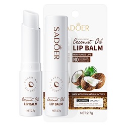 Бальзам для губ с кокосовым маслом ADOER Coconut oil Lip Balm, 2.7 гр