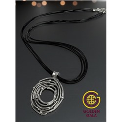 Кулон на кожаном шнурке "Женская грация" Арт КШ2130/02