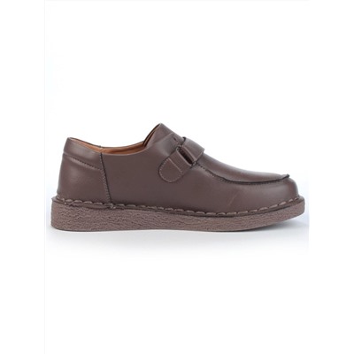 01-D7581-6 BROWN Ботинки демисезонные женские (натуральная кожа)
