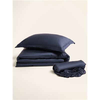 Простыня 1.5 спальная SL Home Tencel, 160×235 см, синяя, тенсель