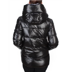 2197-1 BLACK Куртка зимняя женская MONGEDI (200 гр. холлофайбера)