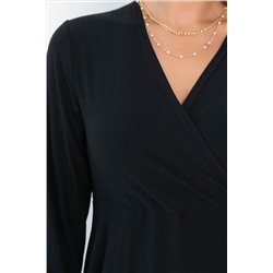 Платье трикотажное Эхо лета (черное) П14366-1М