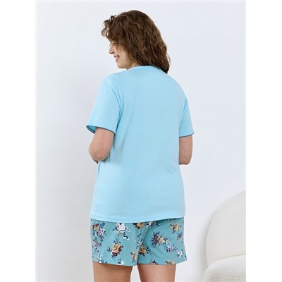 Женская пижама Айрис-2 П-509 / голубой