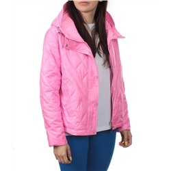 23-026 PINK Куртка оверсайз демисезонная женская (синтепон 100 гр.)