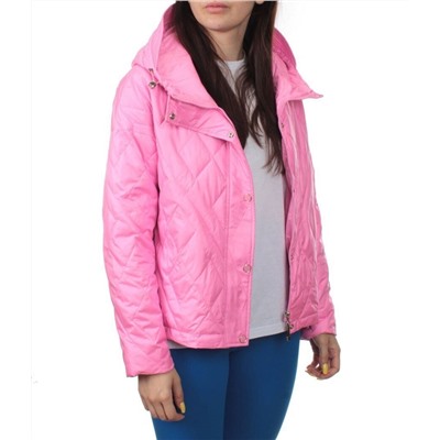 23-026 PINK Куртка оверсайз демисезонная женская (синтепон 100 гр.)