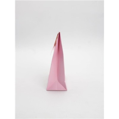 Пакет подарочный (XS) "Colorful serpentine", pink (12x6x16)
