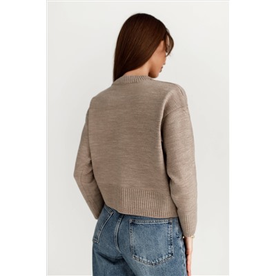 4103 ТЕМНО-БЕЖЕВЫЙ СВИТЕР717238615