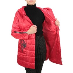 ZW-2181-C RED Куртка демисезонная женская BLACK LEOPARD (100 гр.синтепона)
