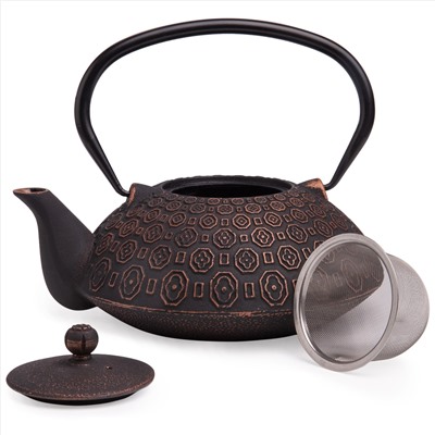 ЗАВАРОЧНЫЙ ЧАЙНИК ЧУГУННЫЙ С ЭМАЛИРОВАННЫМ ПОКРЫТИЕМ ВНУТРИ 1200 МЛ