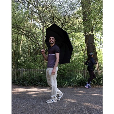 S942-01 Caddie Golf Black (Черный) Зонт мужской гольфер Fulton