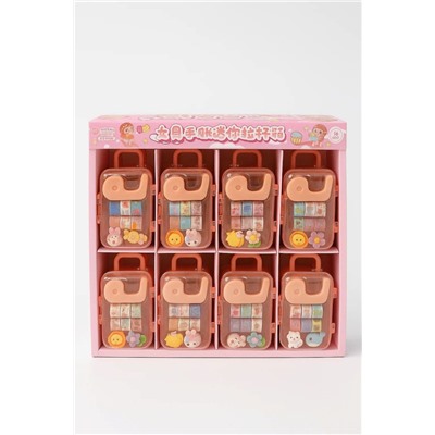 Канцелярский набор DIY в шкатулке "Suitcase", orange, шоу-бокс 16 шт.