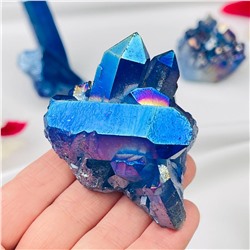 Радуга Самоцветов Друза из Горного Хрусталя (титан.покрытие)